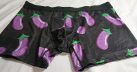 New | Size XL Men's Eggplant Boxers