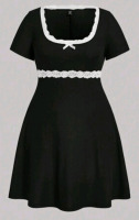 New | Size 3XL Women's Tshirt Dress w/ Lace Accents