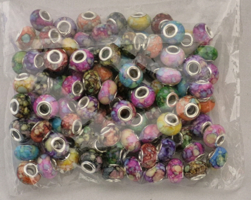 100 New Pieces Add-On Colourful Bracelet Charms