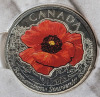 2015 Canadian Remembrance Coin Set . Includes Colored Poppy Quarter - 4