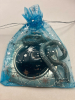 Statement Large Square Pendant W/ Mesh Chain - 4