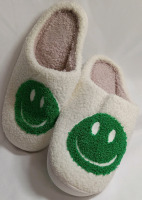 New | Size 42-43 Women's Nordic Peace Smiley Face Slippers