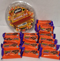 New Autumn Mix Mello Creme Candies by Zachary 397g & 16 Reese's Peanut Butter Pumpkins 34g