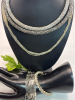 Two Rigid Rhinestone Pave Necklaces / Bracelets