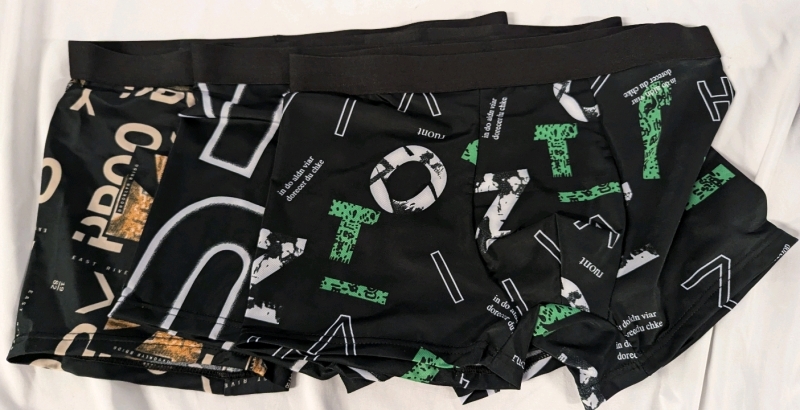 3 New Medium Men's Boxers.