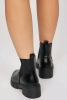 New Size 7 Women's Fashion Nova Penelope Lug Sole Boots : Black | Retails Over $40 - 2