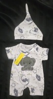 New | 1-3 M Kids Pajamas W/ Little Hat Elephant Themed