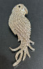 Parrot Pave Brooch / Statement Beaded Necklace / 6 Crystal Encrusted Bangles - 2