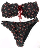 New Size XL Women's 2-Piece Strapless Cherry Bikini Set - 2