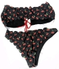 New Size XL Women's 2-Piece Strapless Cherry Bikini Set - 3