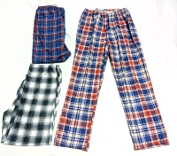 3 New Size Med Women's Plaid Print Elastic Waist Lounge Pajama Pants