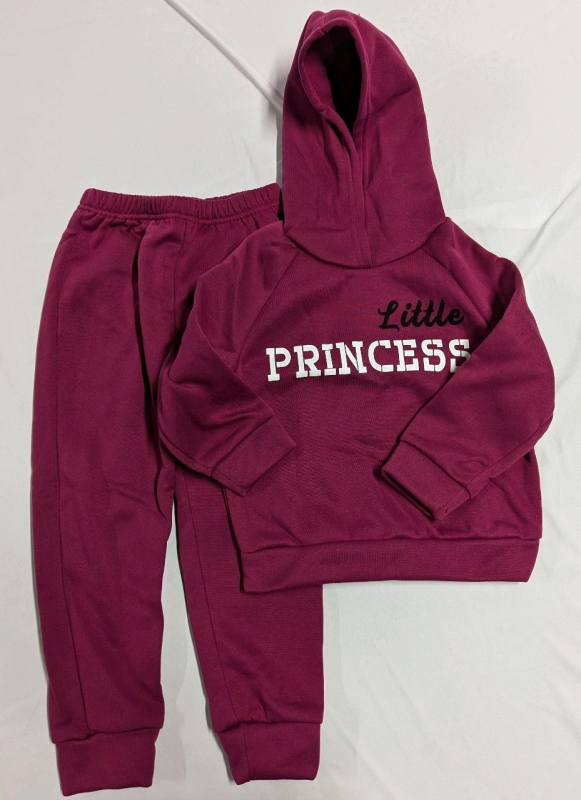 New 4-5Y Kids "Little Princess" Matching Hoodie and Sweat Pants.