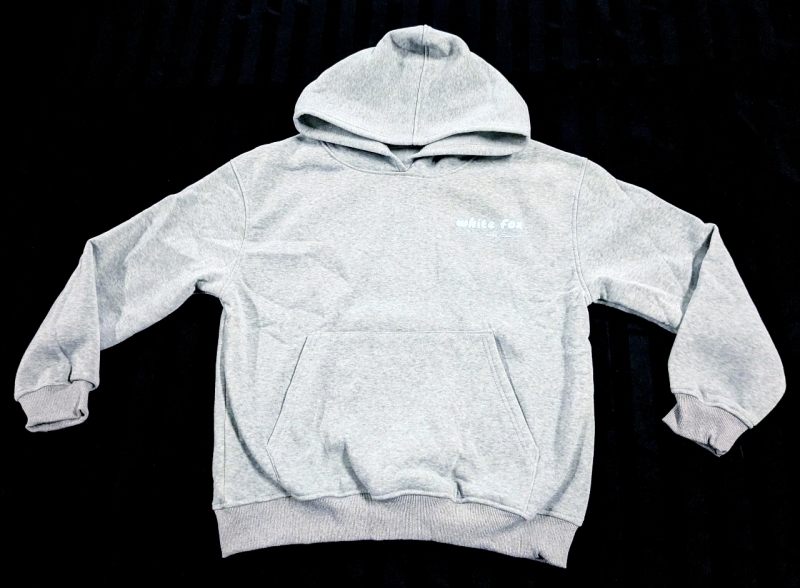 New Size Med Women's White Fox Lounge Essentials Hoodie