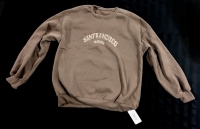 New Size XL Women's DAZY Embroidered "San Francisco Mission" Crewneck Sweater