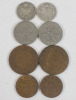 1916 - 1933 Canadian King George V Coin Lot . 1929 - 1930 Silver Dimes , 1922 & 1931 Nickels , 1916 & 1918 Large Pennies and 1932 - 1933 Small Pennies