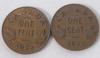 1916 - 1933 Canadian King George V Coin Lot . 1929 - 1930 Silver Dimes , 1922 & 1931 Nickels , 1916 & 1918 Large Pennies and 1932 - 1933 Small Pennies - 5