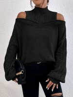 New Size 2XL Women's Priv&eacute; Cold Shoulder Knit Sweater