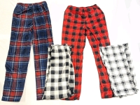 4 New Size Med Women's Plaid Print Elastic Waist Lounge Pajama Pants