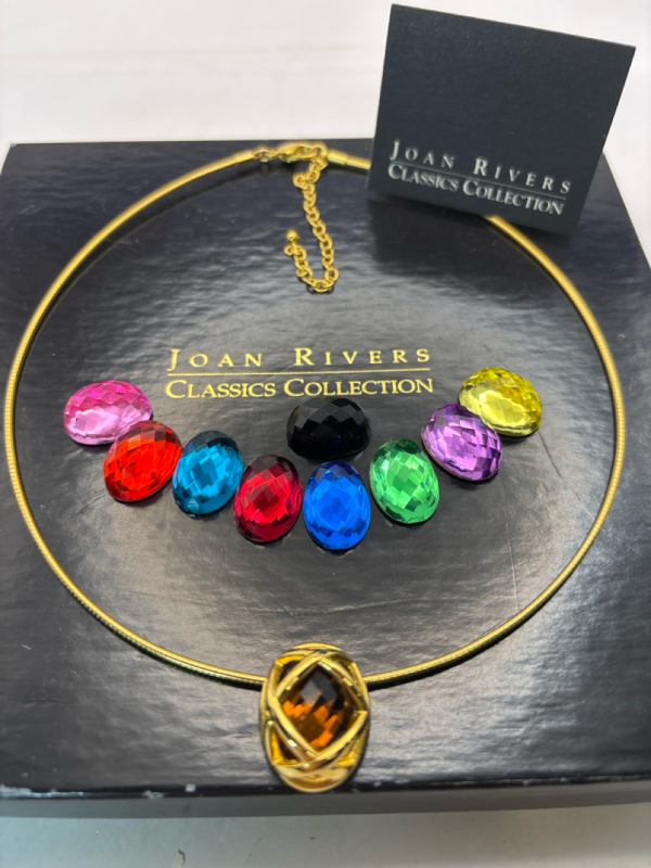 Vintage Joan Rivers Classics Collection Omega Interchangeable 10 Crystal