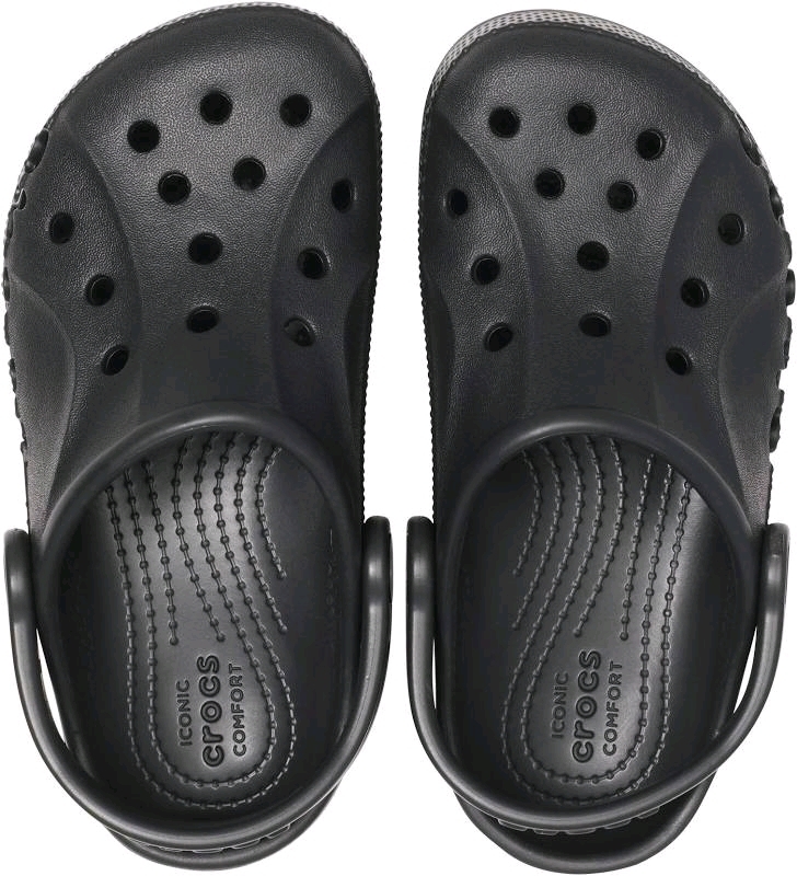 New Size C13 Kids CROCS Baya Clogs for Kids : Black