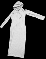 New Size Large Women's Fitted Stretchy Lightweight Hoodie Dress / Nightgown