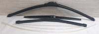 3 New Windshield Wipers and Plastic Tubing, Longest one is 24", Shortest One is 16"