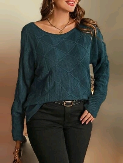 New Size XS Women's Oversized Knit Boatneck Longsleeve Sweater