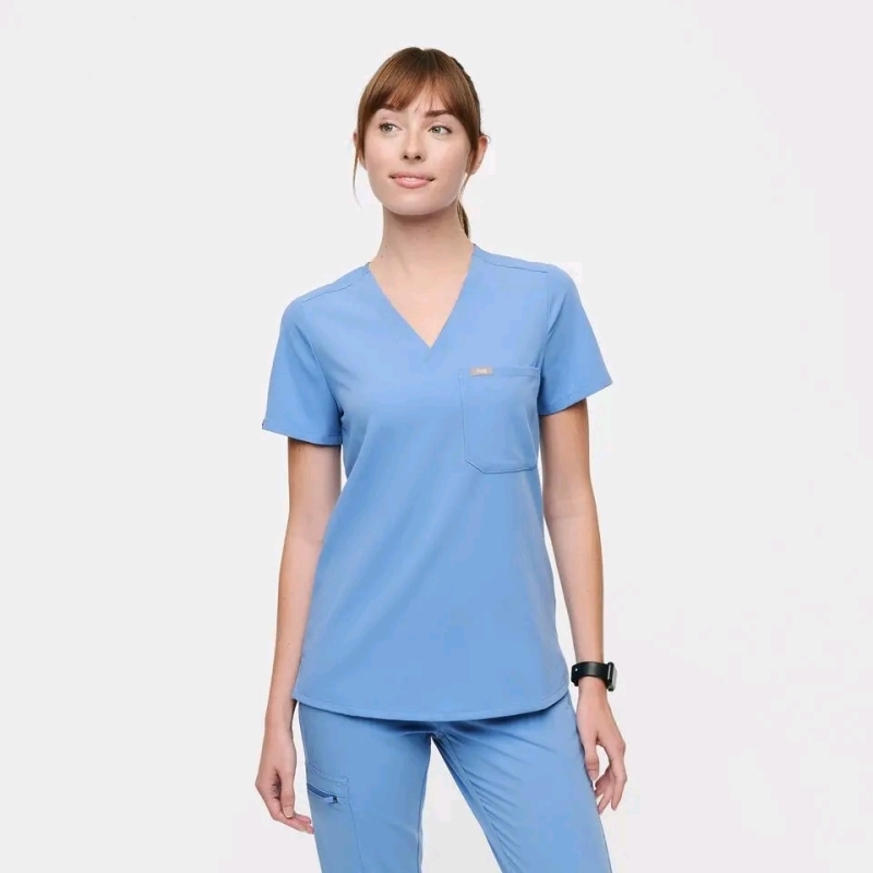 New Size XL Women's FIGS Catarina One-Pocket Scrub Top | Retails $58