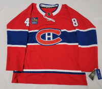 New - Sz. XL (54) NHL Hockey Montreal Canadians #48 Lane Hutson Home Jersey