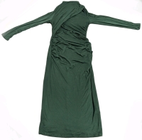 New Size Large Women's Stretchy Bodycon Midrift Peekaboo Dress with Zipper Back