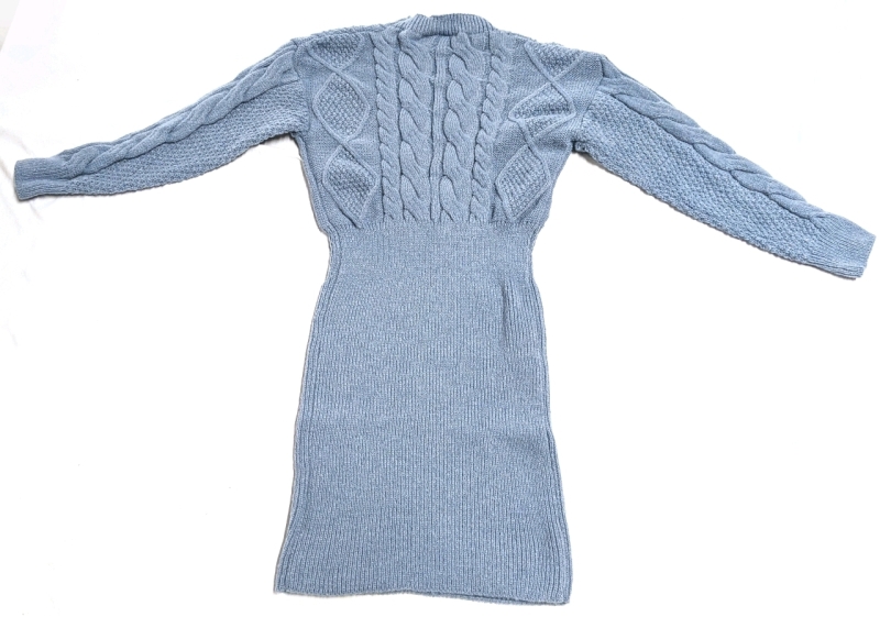 New Size Large Women's Cable Knit Sweater Dress