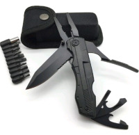 New - QuntionSt 15-in-1 Multi-Function Folding Tool w/Belt Case