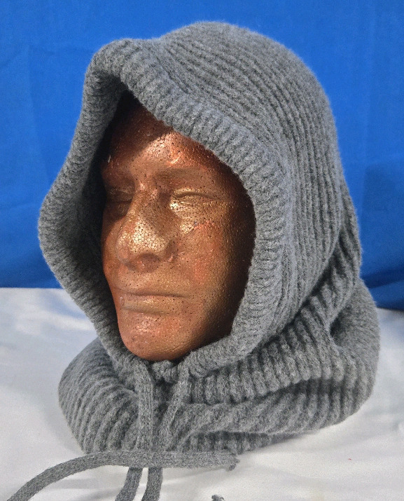 New | Unisex Thick Knit Wool Hood For Wind Protection