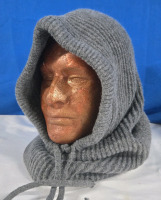 New | Unisex Thick Knit Wool Hood For Wind Protection