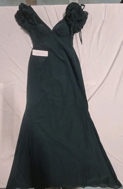 New | Size UK12 Womens Azazie Green Dress