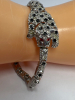 Stunning Leopard Rhinestone Statement Bracelet - 2