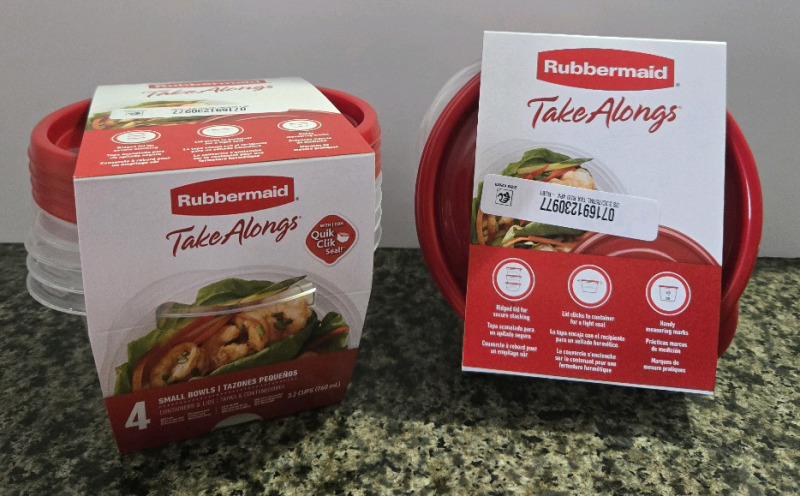 8 New | Rubbermaid 760mL TakeAlongs Small Bowls Food Storage Containers