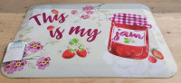 New - Soft Step Anti-Fatigue Kitchen Mat , Mult-icolor. Measures 18"&times;24"