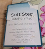 New - Soft Step Anti-Fatigue Kitchen Mat , Mult-icolor. Measures 18"&times;24" - 2