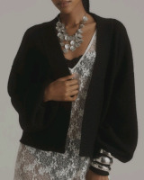 New - Sz. O/S Flat White Livvy Waffle Knit Cardigan Sweater . Retail $90