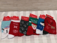 6 New Women's Socks - Festive sz 35-38