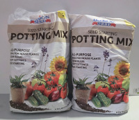 2 New Bags | 6.6 L American Seed: Seed Starting Potting Mix | All- Purpose