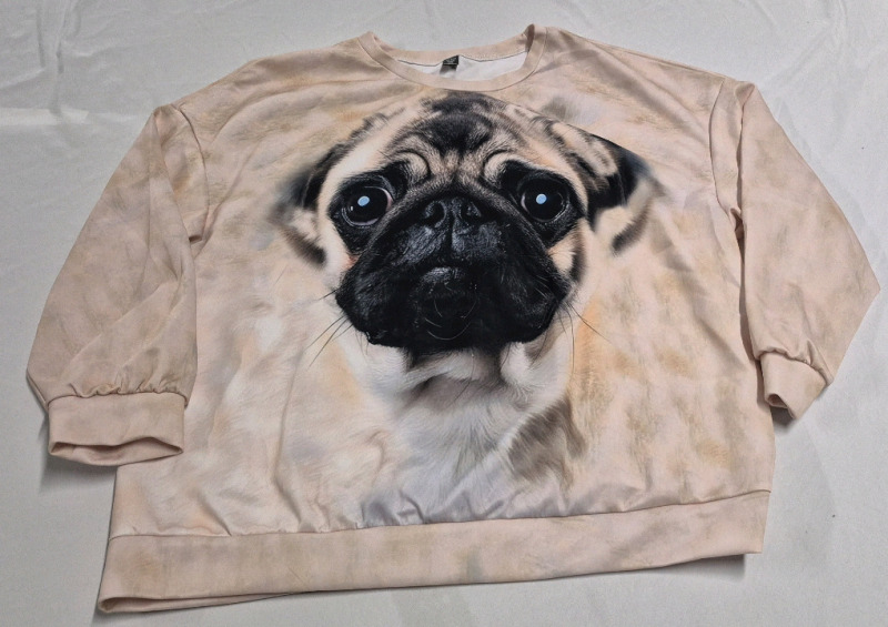 New sz 4XL Women's Sweatshirt - Pug