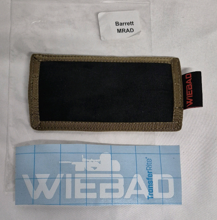 New WIEBAD Mini Stock Pad for Rifle Stock Barrett MRAD Cheek Piece & Wiebad Sticker Retails for $49