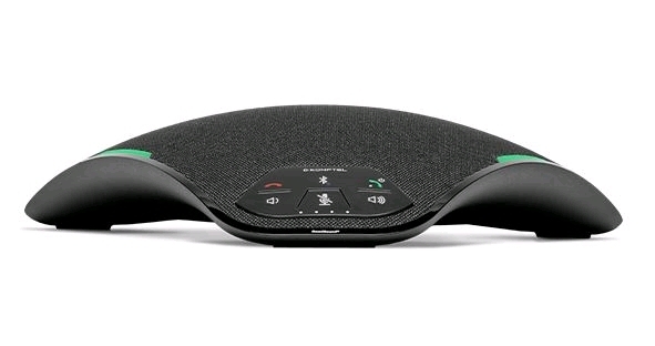 New - Konftel Small to Medium Room Speakerphone w/USB and Bluetooth . OmniSound lifelike audio , Beamforming microphones , USB , Bluetooth with NFC & Battery with 9 hours talk time . Retail $350