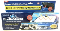 New Brella Shield : Compact Windshield Sun Shade : Universal Fits Most Any Windshield