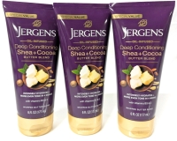 3 New Jergens Deep Conditioning Shea + Cocoa Whipped Butter Blend Moisturizers &bull; 177ml ea