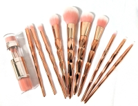 New Makeup Brushes 10 Pack + 5-in-1 Slimline Makeup Brush