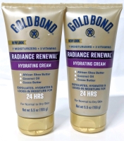 2 New GOLD BOND Radiance Renewal 24HRS Hydrating Creams: 155ml