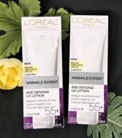 2 New L'OR&Eacute;AL Wrinkle Expert Age Defence UV Lotion w SPF30 &bull; 50ml ea